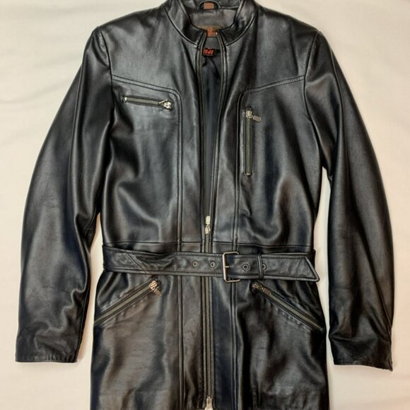 Danier Leather Belted Jacket - Picture 2 of 16
